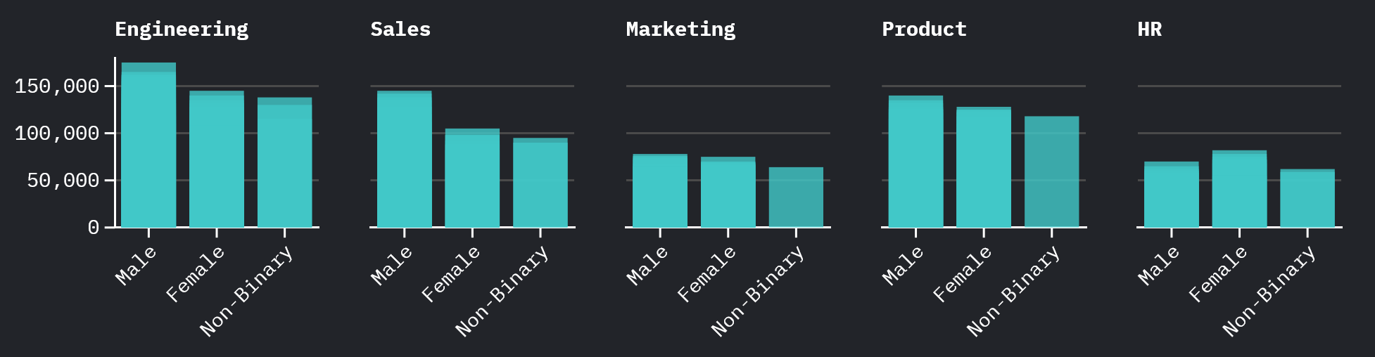 DEI Gender Pay Gap Visualization Example